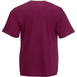 Set van 2x stuks basic bordeaux rode t-shirt voor heren - voordelige 100% katoenen shirts - Regular fit, maat: L (40/52)