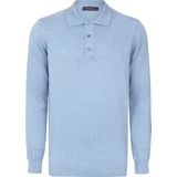 Felix Hardy - Pullover - Blauw - Polo-Kraag - Lange Mouwen