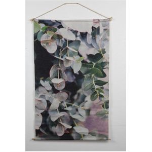 wanddoek Cosy Eucalyptus led 66 x 110 cm textiel