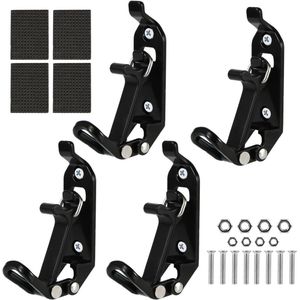 Allecto Plus - Schepmontage met Rubberen Imperiaalklemmen en Antislippatch voor Boten en Vrachtwagen - Muurbevestiging voor Off-Road Gereedschap