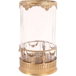 Baroque - Windlicht - Windlicht - 30x17x17 - Brass+glass