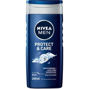 24x Nivea Men Douche Protect & Care Body Face & Hair 250 ml