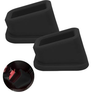 2 Pcs Auto Veiligheidsgordel Lock Holder - Veiligheidsgordel Houder - Buckle Bescherming voor Auto Accessoires - Veiligheidsgordel Houder voor Eenvoudig Vastmaken - Zwart