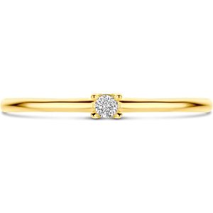 14K Geelgoud Ring - Zirkonia - 4031597 - 16.50