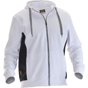 Jobman 5400 Sweatshirt Hoodie 65540020 - Wit/zwart