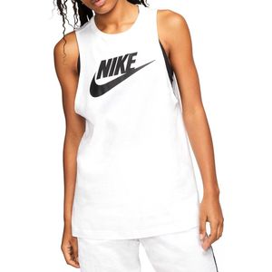 Nike Sportswear Muscle Sporttop - Dames - Wit - Maat S