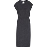 DreiMaster - Klassik - Jurk - Navy - 3/4 Lengte - Ronde Hals