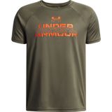 Under Armour - Tech Split Wordmark - T-shirt - Korte Mouwen - 100% Polyester
