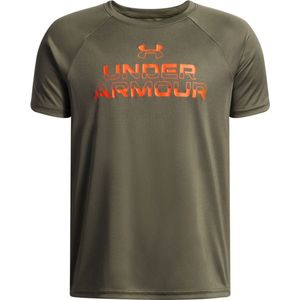 Under Armour - Tech Split Wordmark - T-shirt - Korte Mouwen - 100% Polyester