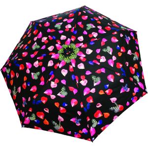 Smati Pétale opvouwbare stormparaplu - Paraplu - Auto Open/Dicht - ø 90 cm - Zwart/Multi Kleur