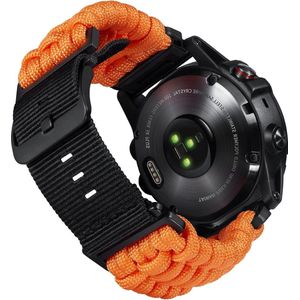 20mm 22mm 26mm Robuust Gevlochten 550 Paracord Nylon Sportvervangingsbanden - Forerunner Instinct Fenix Descent - Mannen Vrouwen