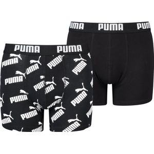 PUMA jongens 2P boxers AOP logo zwart - 158/164