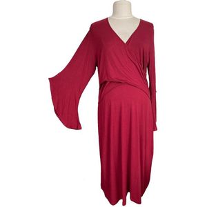 Paola Maria Voedingsjurk, Nursing Dress Angel Bordeaux maat XXL