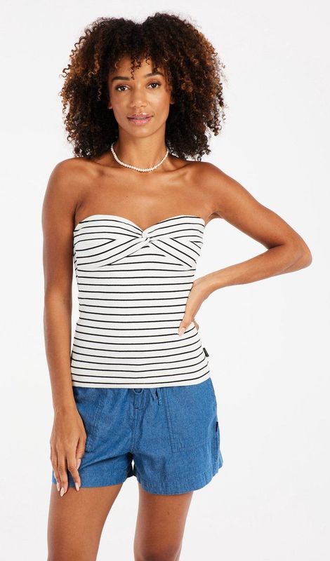 Protest Prtcoast – Bandeau top Dames – Strapless top – Stretch – Seashelloffwhite