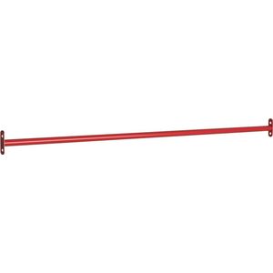 VidaXL Rekstok 125 cm Staal Rood - Duurzame en Veelzijdige Fitnessapparatuur