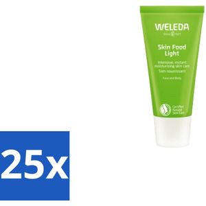 25 x WELEDA - Light crème - Skin Food - Droge huid - 30 ml - Calendula - Natuurlijke Verzorging - Biologische Cosmetica - Vegan - Huidbarrière