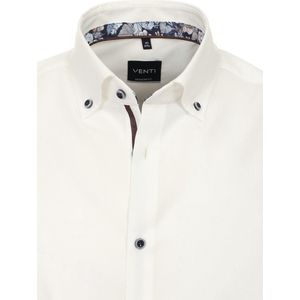 Venti Wit Overhemd Button Down Boord Modern Fit - XXL