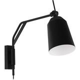 EGLO Loreto Wandlamp - E27 - 67 cm - Zwart/Wit