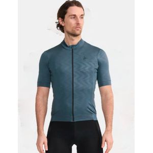 Craft Core Essence wielrenshirt heren, tight fit, blauw/grijs - Maat XL -