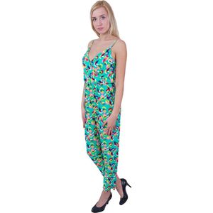 John Zack Mintkleurige jumpsuit patroon jumpsuit overall