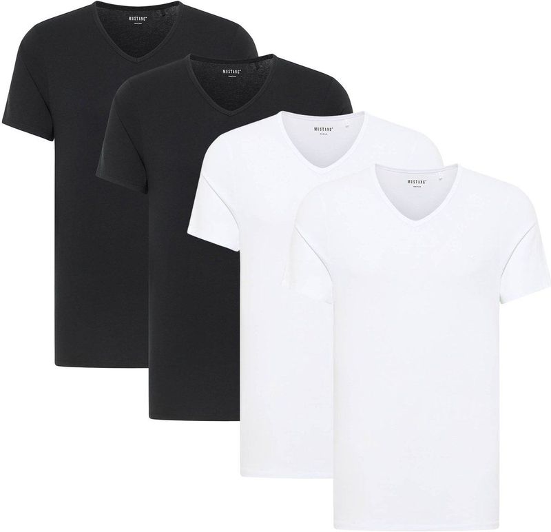 Mustang T-shirt Style Amado 4-Pack Verpakking van 4