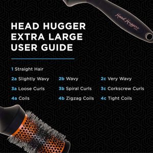Thermo Ceramic Hourglass Hot Curl Brush for Defined Curls Volume & Root-Lift - Orange & Black DHH4EORG