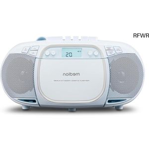 RFWR® Draagbaar Stereo Geluidssysteem Boombox met CD-Speler en FM-Radio