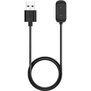 DrPhone USB Oplaadsnoer – Oplaadkabel – Oplader – Geschikt voor Amazfit GTS / GTR 42mm & 47mm /T-rex A1918 - 1M – Zwart