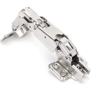 3 Piece Stainless Steel Medium Curved Door Hinges - Furniture Hardware Accessories, 165 Degree Hinges .
