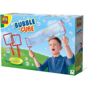 SES - Bubble kubus - bellenblaas voor vierkante bellen - inclusief bord en bellenblaassop