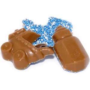 Baby Chocolade Wiegjes & Melkflesjes Blauw 2,5 Kilo