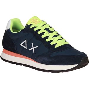 SUN68 Tom Fluo Blauwe Sneaker