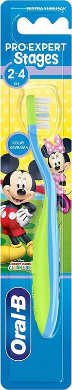 Oral-B - Mickey Mouse - Kindertandenborstel - Groen - Easy Grip - 2 tot 4 jaar
