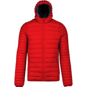 Kariban Heren Lichtgewicht Hooded Down Jacket (Rood)