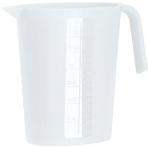Juypal Schenkkan/waterkan - wit - 1,75 liter - kunststof -L22 x H20 cm