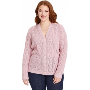 Kort opengewerkt vest met knopen