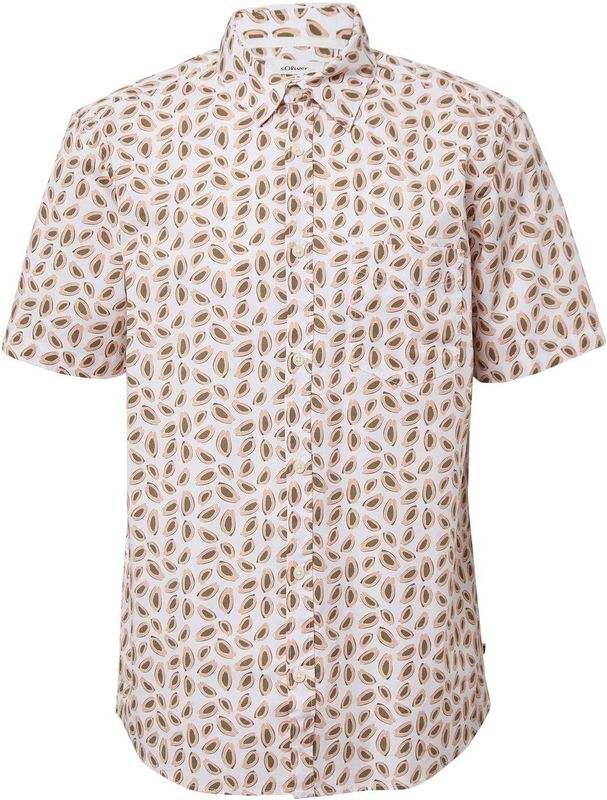 Shirt - Regular-fit - Overhemd - Kent-kraag - All-over print