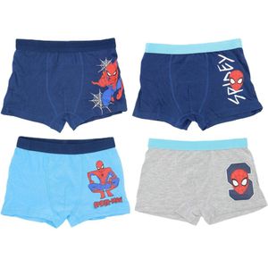 Boxershorts - Jongens boxers - Spiderman - 4-pack - 122/128 - 6/8 jaar