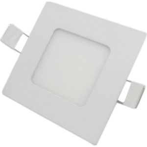 Inbouwspot-LED Paneel 3W 120 ° Extra Plat Vierkant WIT - Wit licht - Overig - wit - Wit Neutre 4000K - 5500K - SILUMEN