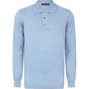 Felix Hardy - Pullover - Blauw - Polo-Kraag - Lange Mouwen