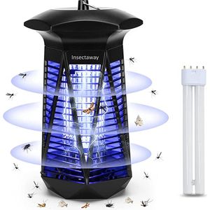 Anti-Muggenlamp , Krachtige vliegenvernietiger , Insectenverdelger, muggenkiller met uv-licht, elektrische muggenlamp voor binnen, tuin, chemicaliënvrij,