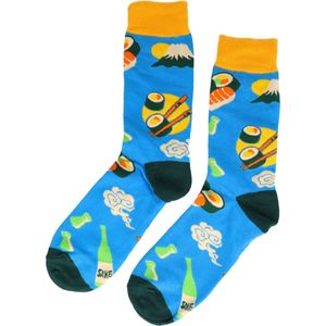Sokken - Sushi - Katoen - Uniseks - Schoenmaat 38-45 Funny Blauw