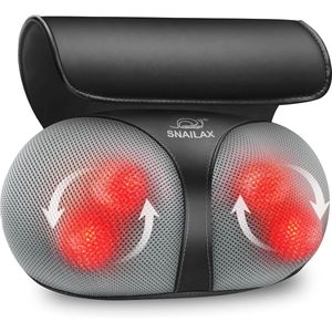 Shiatsu Massagekussen met Warmte - Verlicht Spierpijn en Stress voor Nek, Rug en Schouders