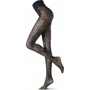 Oroblu fantasie panty abstract mistery maat S zwart