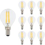 VITO LED Filament Kogellamp G45 E14 - 6W (vervangt 60W) - 750lm - 6000K - Ø45mm - 220-240V - Energiezuinig - 10 stuks