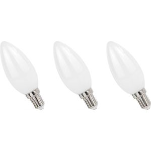 Spectrum - LED Lamp - E14 - 4W - 230V - 410 Lumen - 4000K Neutraal Wit - 3 stuks