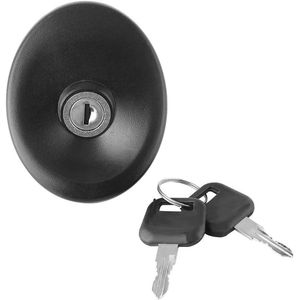 Brandstofslotdeksel met 2 Sleutels Compatibel met Transit MK5 1994-2000 (zwart)