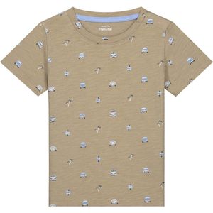 Prénatal peuter T-shirt - Jongens - Dark Taupe Brown - Maat 80