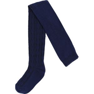 3x marineblauwe panty met patroon