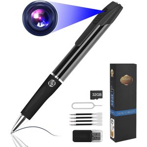 Equivera Spy Camera - Spycam - Mini Bewakingscamera - Kleine Camera - Verborgen Camera - Spionage - Voor Thuis, Kantoor, Auto